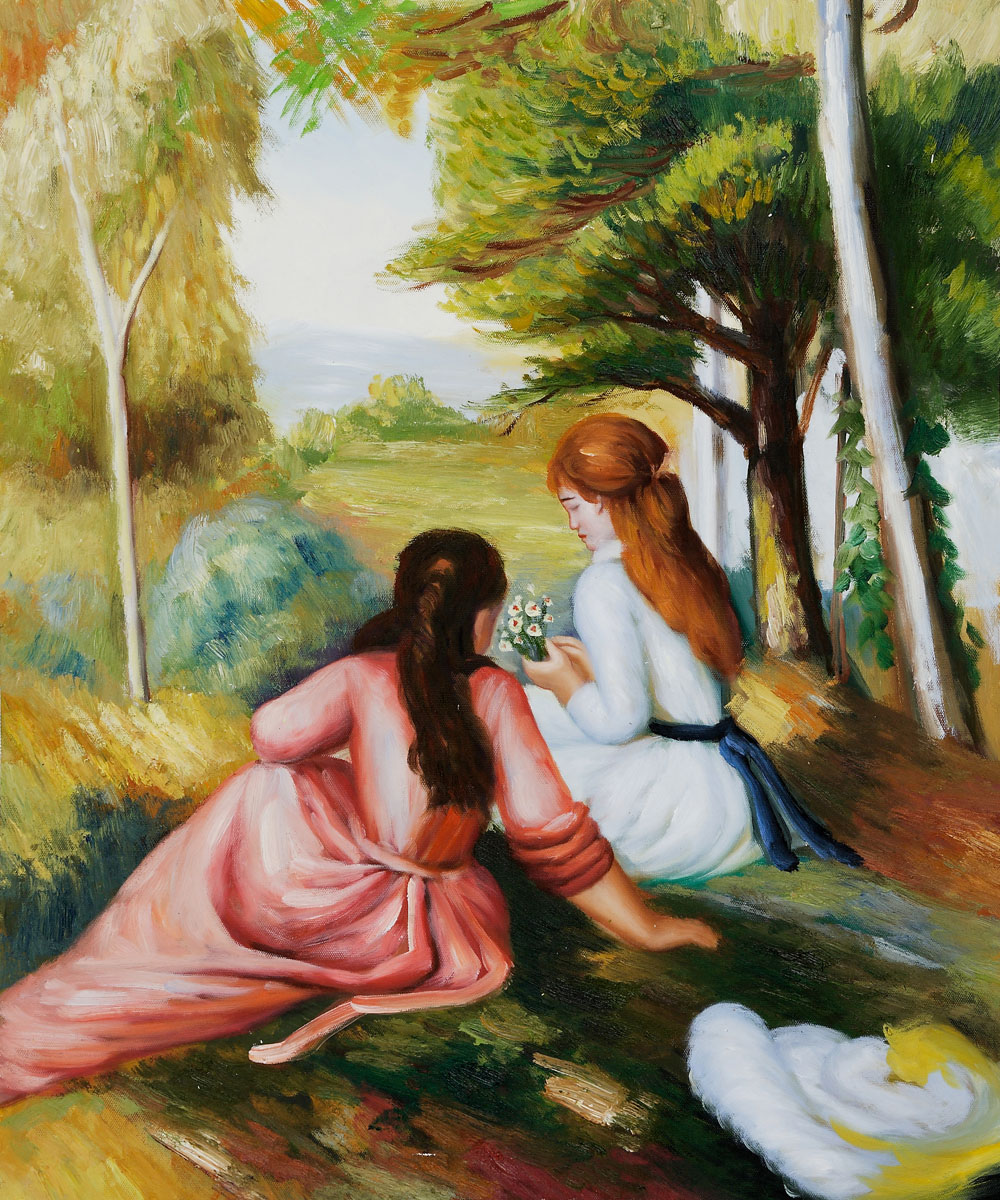 In The Meadow (Picking Flowers) by Pierre Auguste Renoir